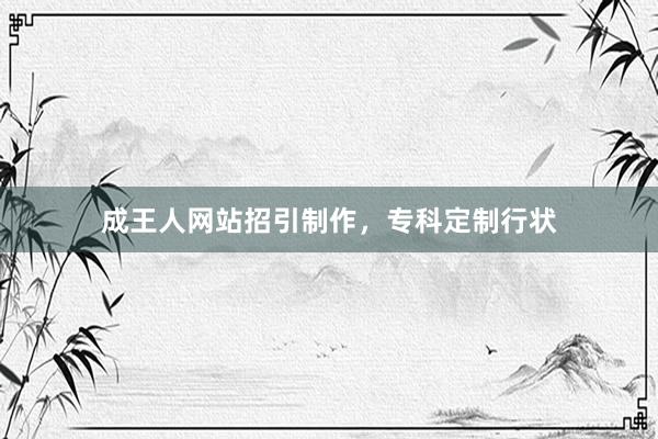 成王人网站招引制作，专科定制行状