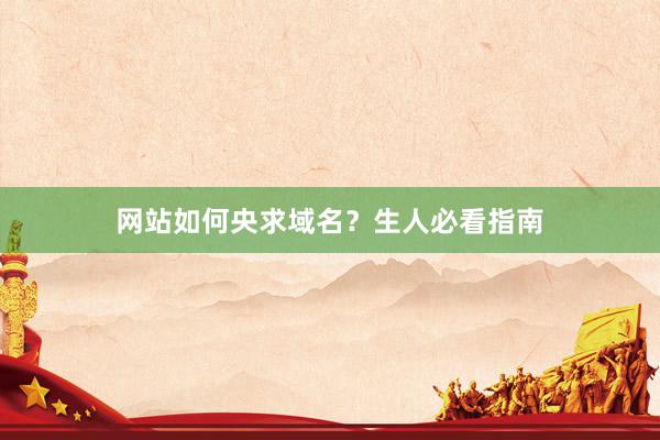 网站如何央求域名？生人必看指南