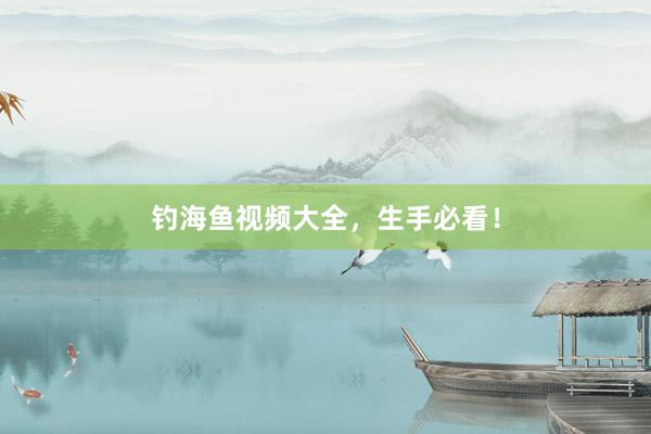 钓海鱼视频大全，生手必看！